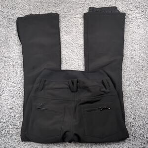 Pulse Snowboard Ski Pants Women Small Black Nylon Polyester Cargo Pockets Flare
